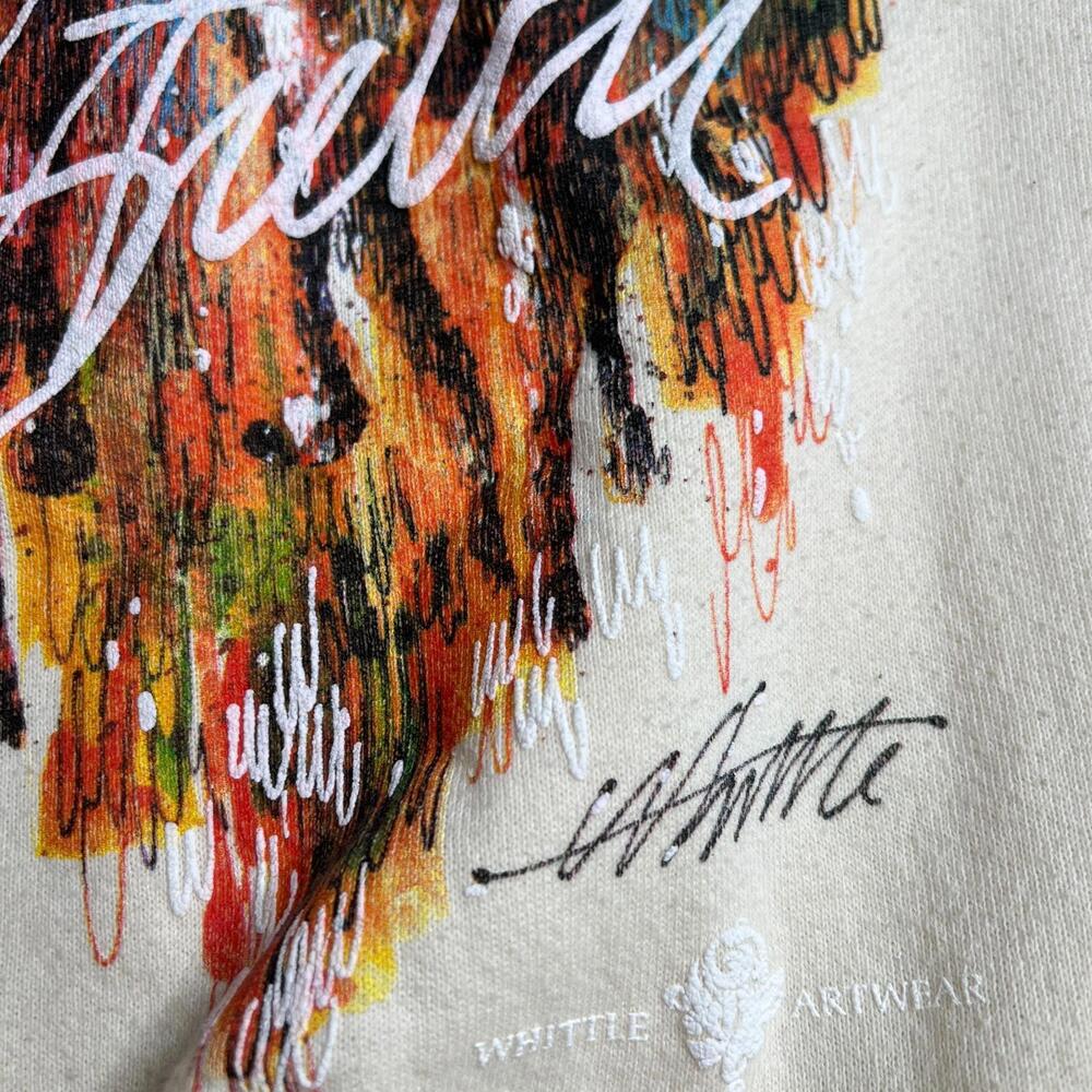 Vintage 80s Whittle‎ Artwear Horse Racing Sweatshirt Home Stretch Kentucky Derby - Picture 6 of 9